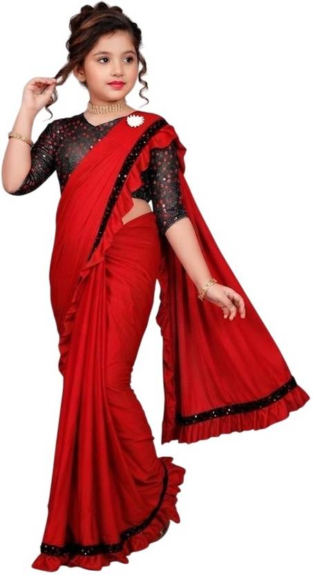 SATVASHIV Embellished Bollywood Lycra Saree