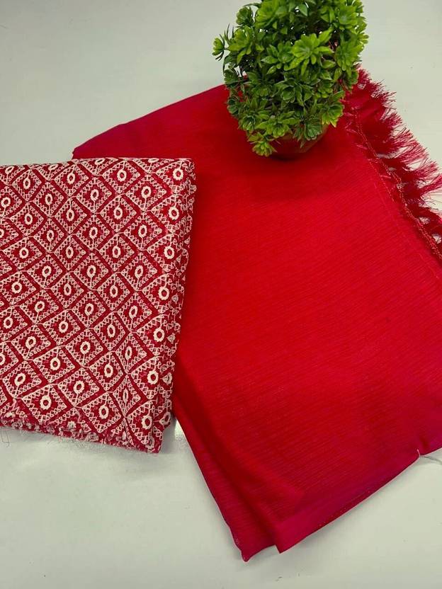 Colour9Fashion Solid/Plain Bollywood Viscose Rayon Saree