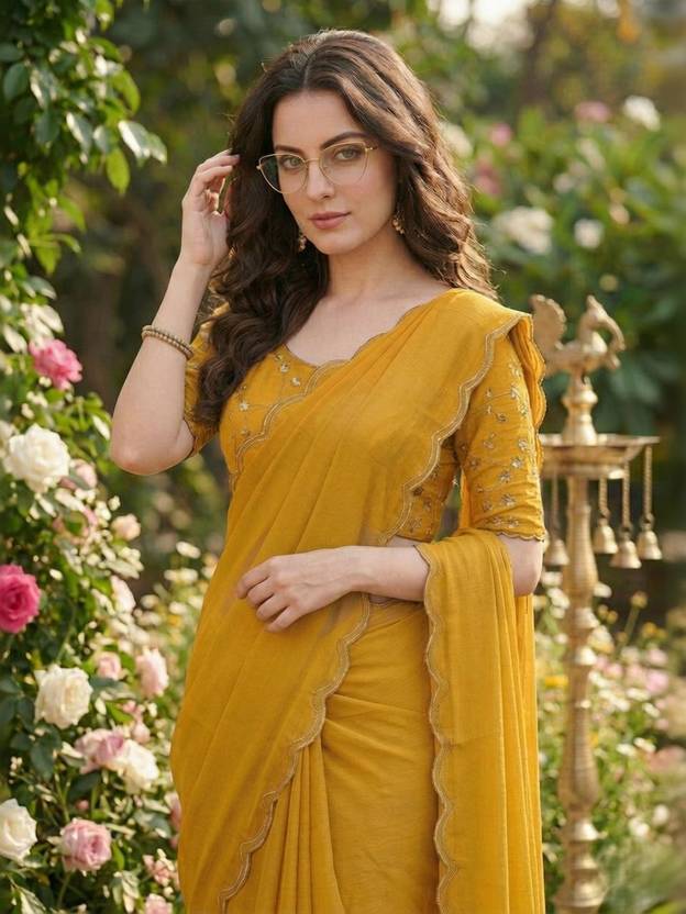 Infyshopy Self Design Daily Wear Organza Saree
