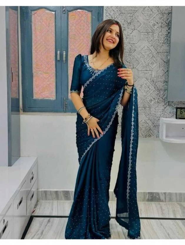SOUNDARYA SILK Embellished Bollywood Chiffon Saree