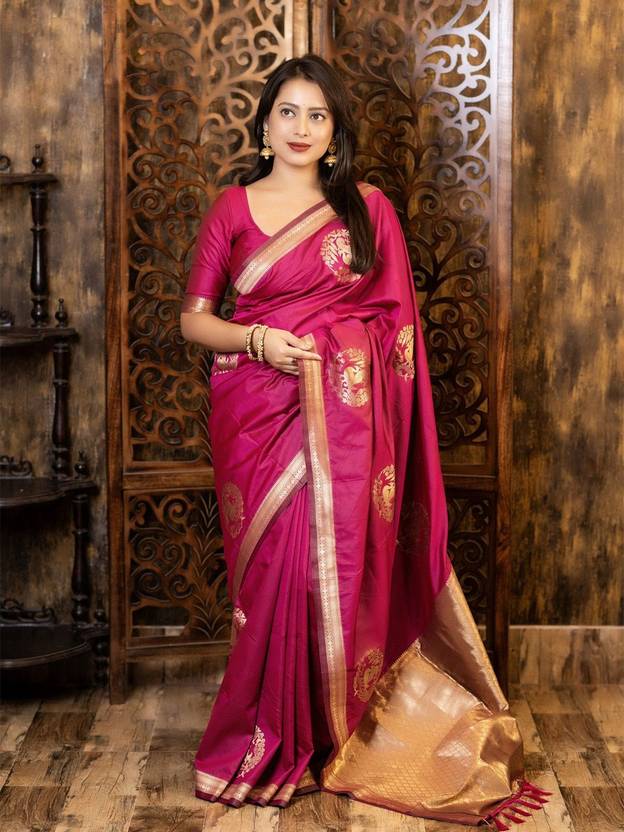 mitera Woven Daily Wear Silk Blend Saree