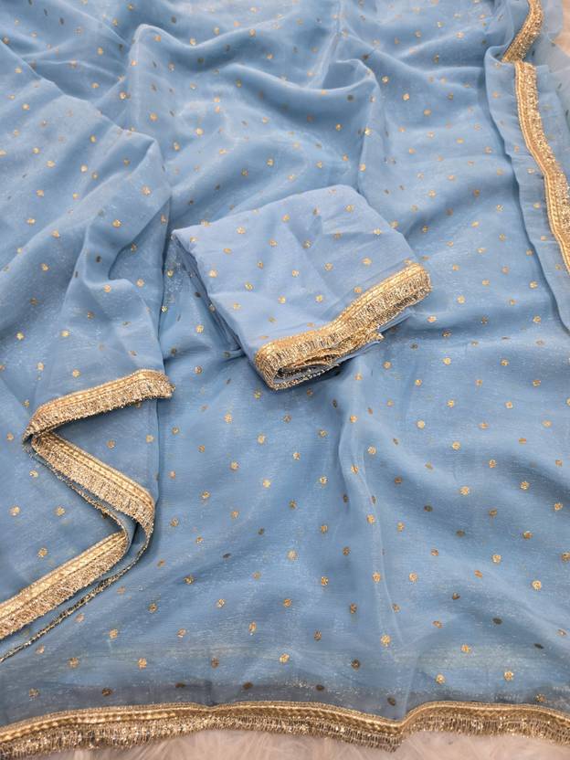 AMIYASILKMILLS Embellished Banarasi Organza Saree