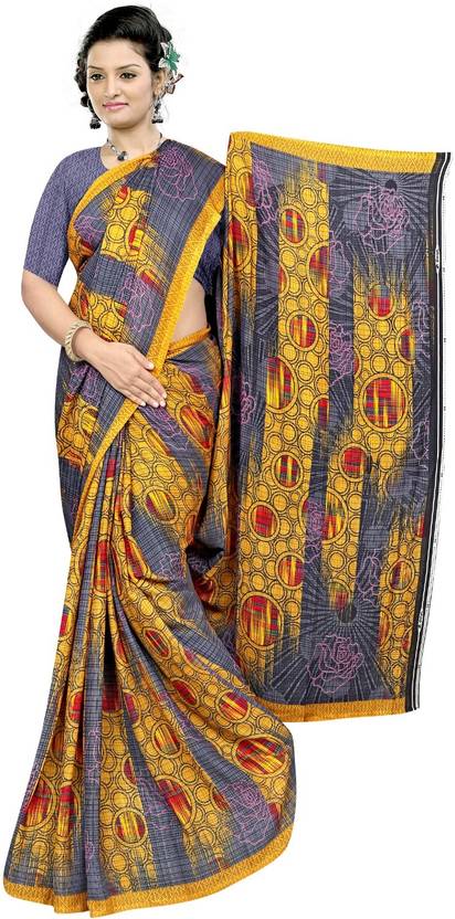 AVM SILK MILLS Printed Daily Wear Georgette Saree