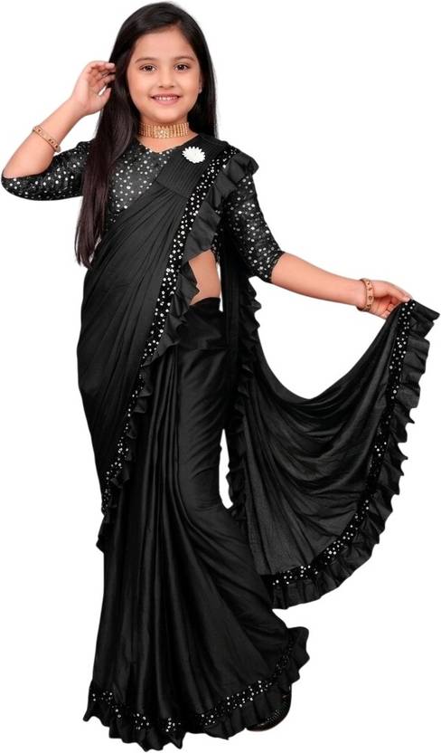 SATVASHIV Embellished Bollywood Lycra Saree