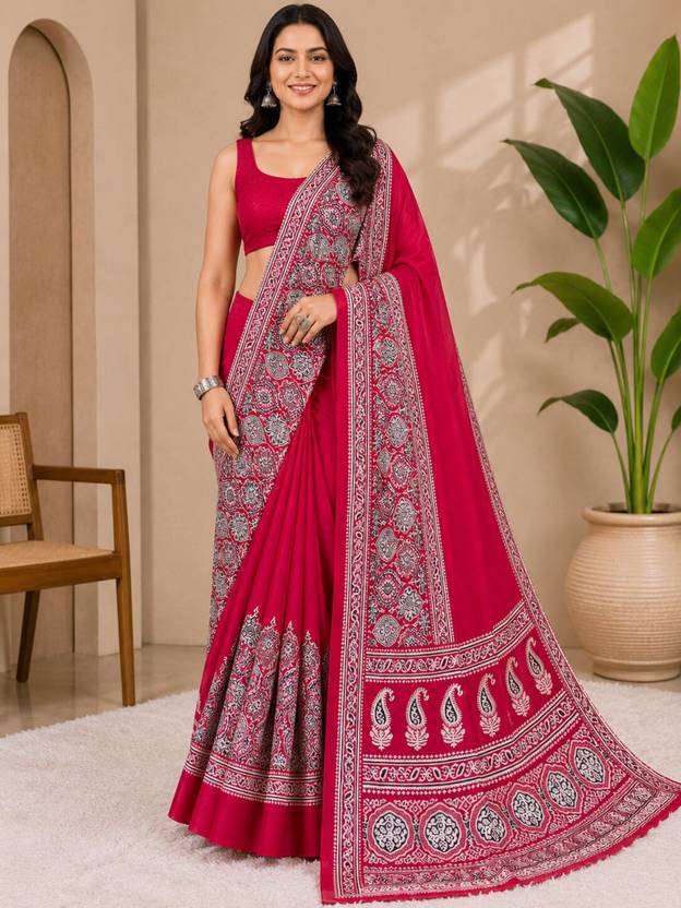 PANZORA Printed Daily Wear Art Silk Saree