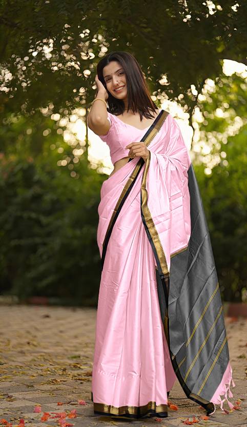 Umanta Art Woven Gadwal Cotton Silk Saree