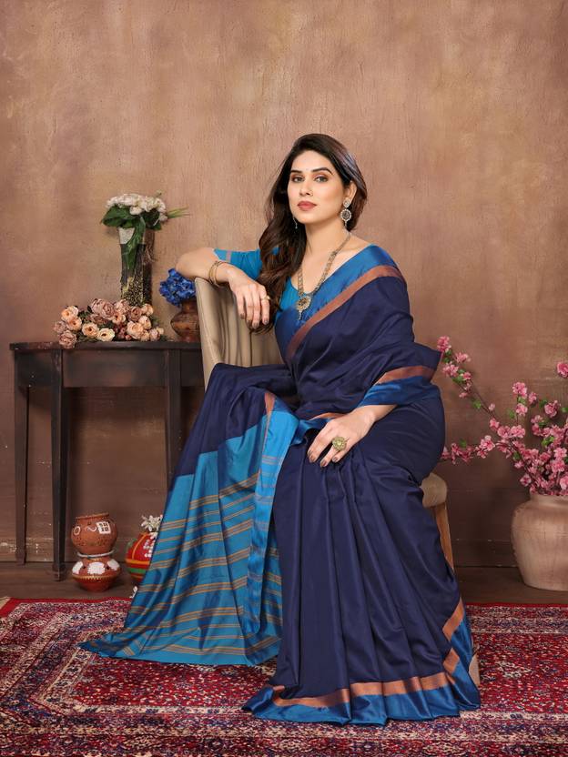 KITKET FASHION Woven Kanjivaram Pure Silk Saree (Magenta)