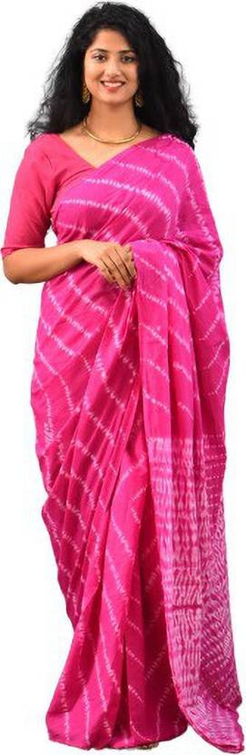 Tropwear Printed, Self Design, Digital Print, Hand Painted, Blocked Printed Ikkat Handloom Pure Cotton Saree