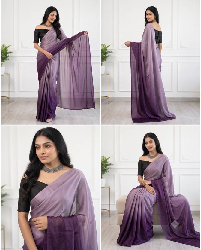 BORANA Ombre Bollywood Crepe Saree
