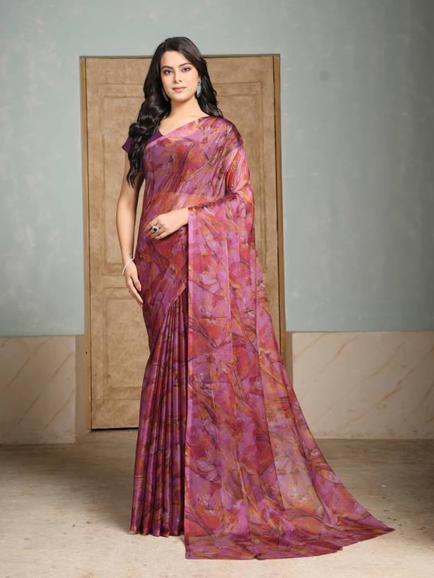 GARDEN VARELI Printed Daily Wear Chiffon Saree