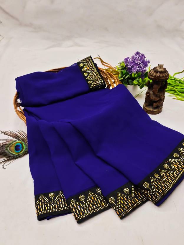 Banarasi wala Embellished Bollywood Georgette, Jacquard Saree