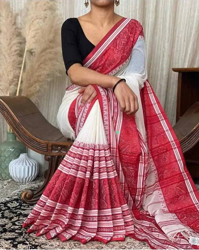 Bhadra Woven Handloom Handloom Pure Cotton Saree
