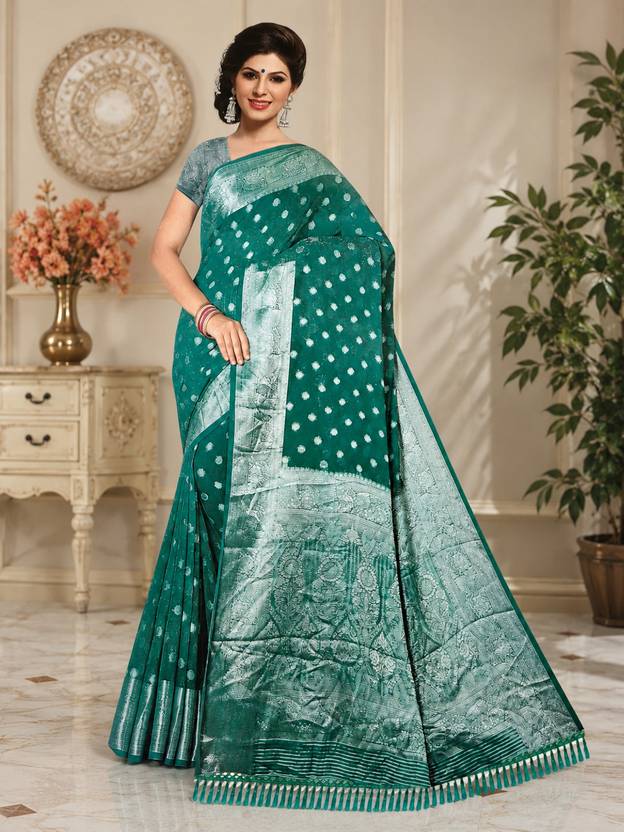 AACHCHHADAN Woven Bollywood Chiffon Saree