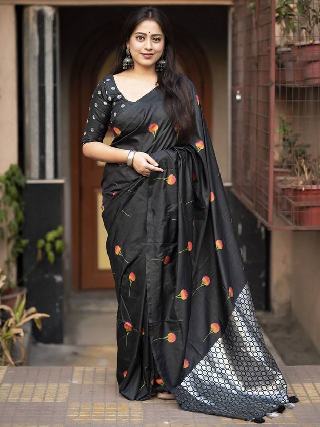 mitera Woven Daily Wear Silk Blend Saree