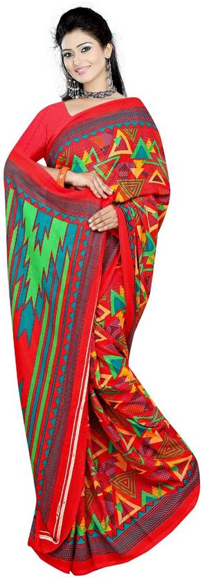 AVM SILK MILLS Printed Daily Wear Georgette Saree