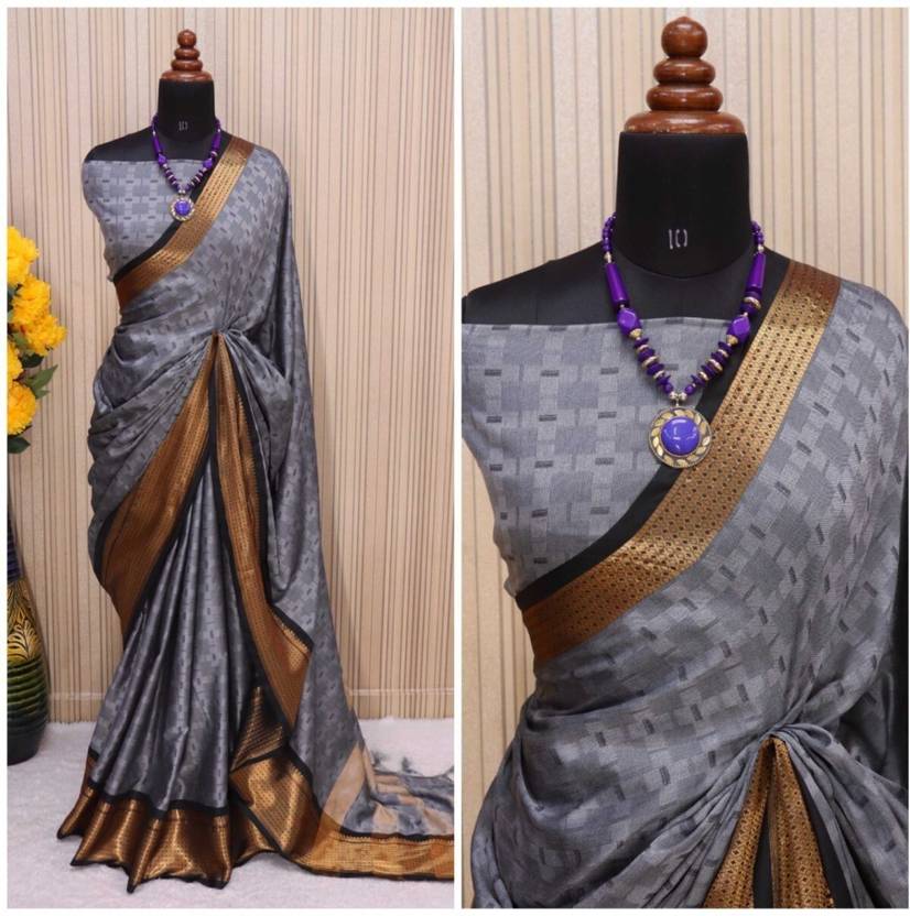 Bombey Velvat Fab Paisley, Color Block, Temple Border, Ombre, Striped, Woven, Floral Print, Solid/Plain, Checkered Arani Pattu Pure Silk, Cotton Silk Saree