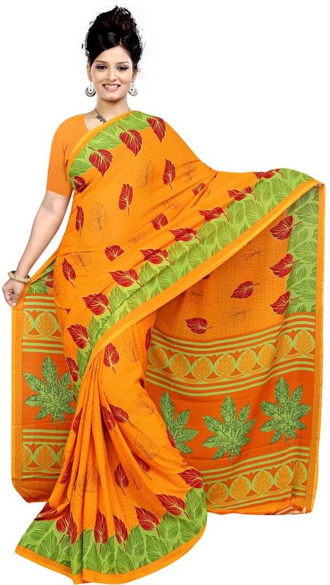 AVM SILK MILLS Printed Daily Wear Georgette Saree