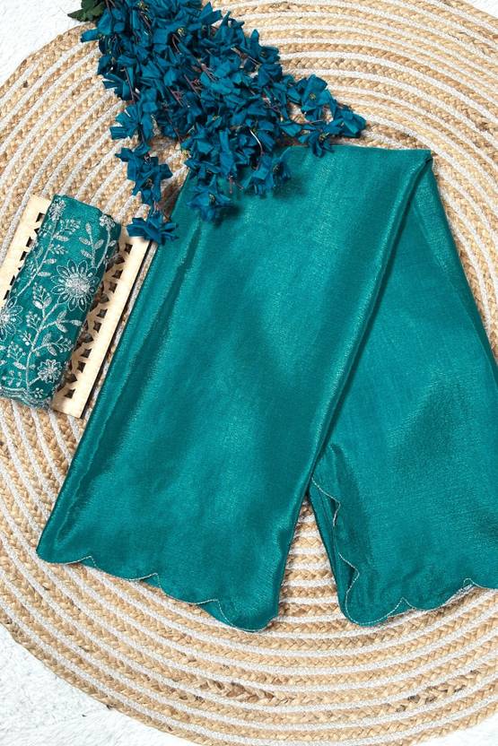 Infyshopy Fashions Solid/Plain Bhagalpuri Georgette Saree