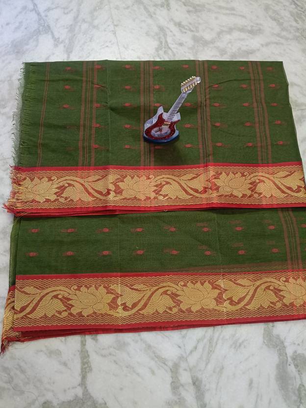 Bikash Dutta Fashion Self Design Tant Pure Cotton Saree