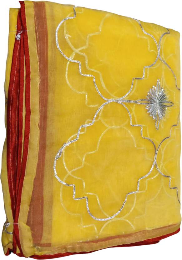 AACHCHHADAN Embroidered Bollywood Organza Saree