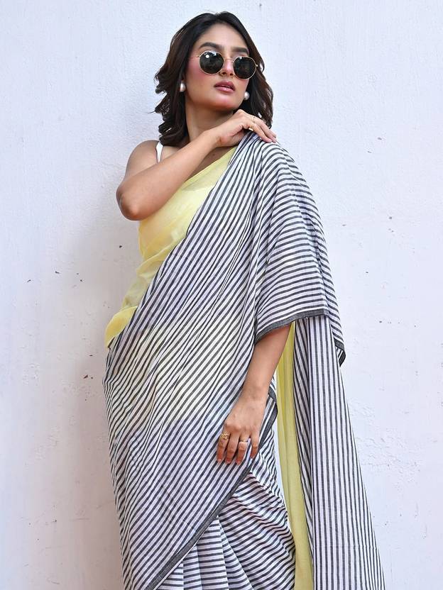 FashDeal Printed Bollywood Linen Saree