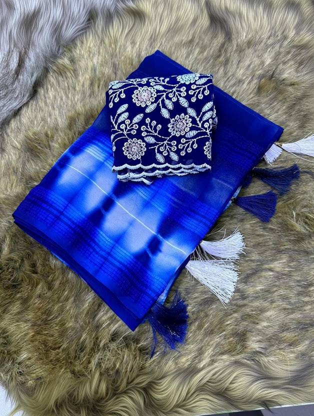 CLICKTHEMALL Self Design Bollywood Viscose Rayon Saree