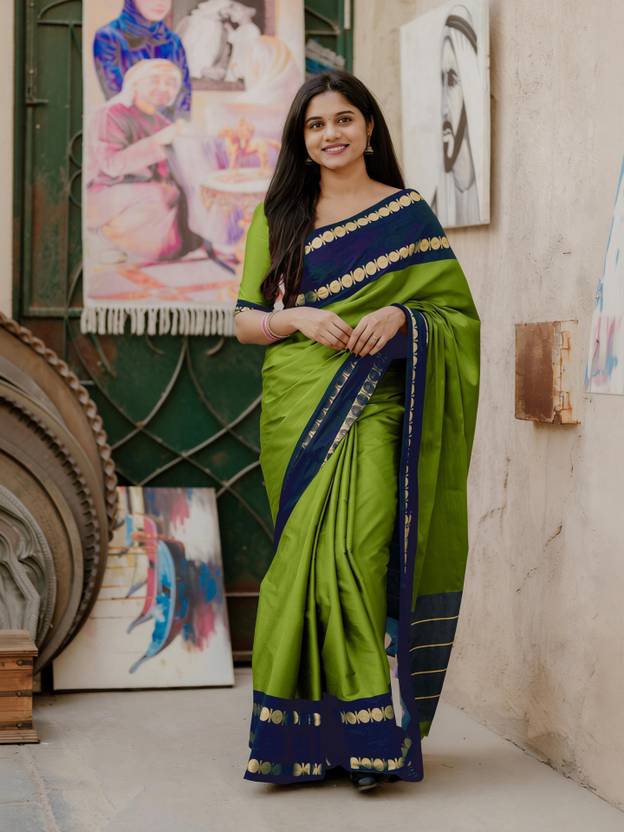 umanta Woven Gadwal Cotton Silk Saree