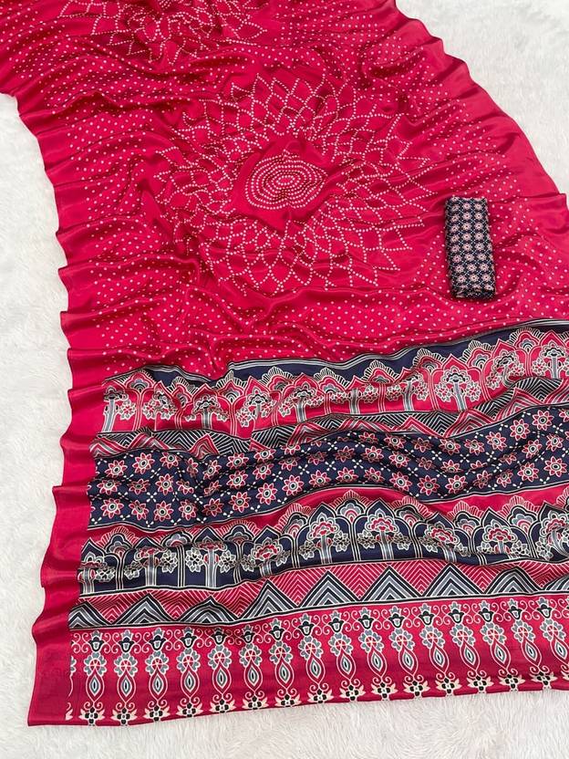 PANZORA Printed Daily Wear Art Silk Saree