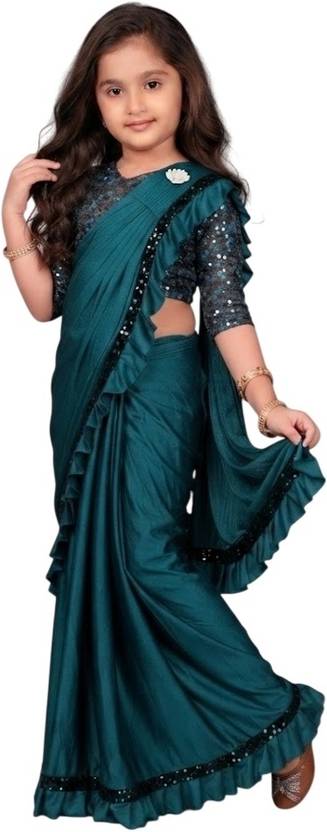 SATVASHIV Embellished Bollywood Lycra Saree