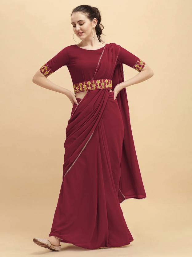 SFCS Embellished Bollywood Georgette, Chiffon Saree