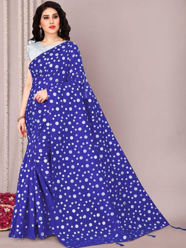 KALINI Printed Daily Wear Silk Blend Saree