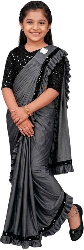 SATVASHIV Embellished Bollywood Lycra Saree