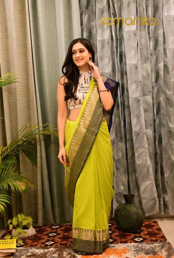 Balika bodhu Self Design Tant Pure Cotton Saree