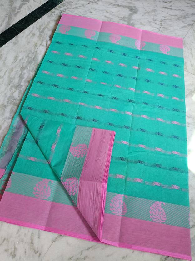 BDF Bikash Datta Fashion Self Design, Woven Tant Pure Cotton Saree