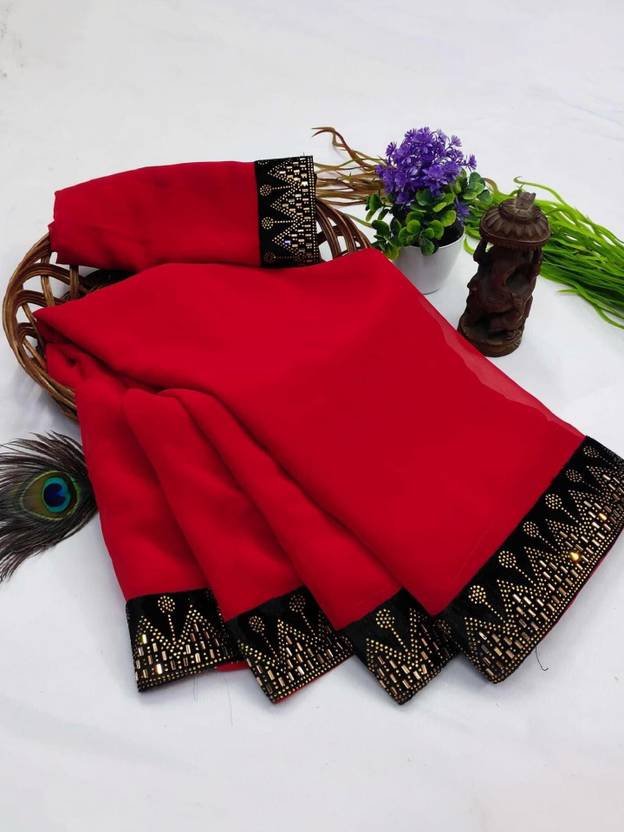 Banarasi wala Embellished Bollywood Georgette, Jacquard Saree