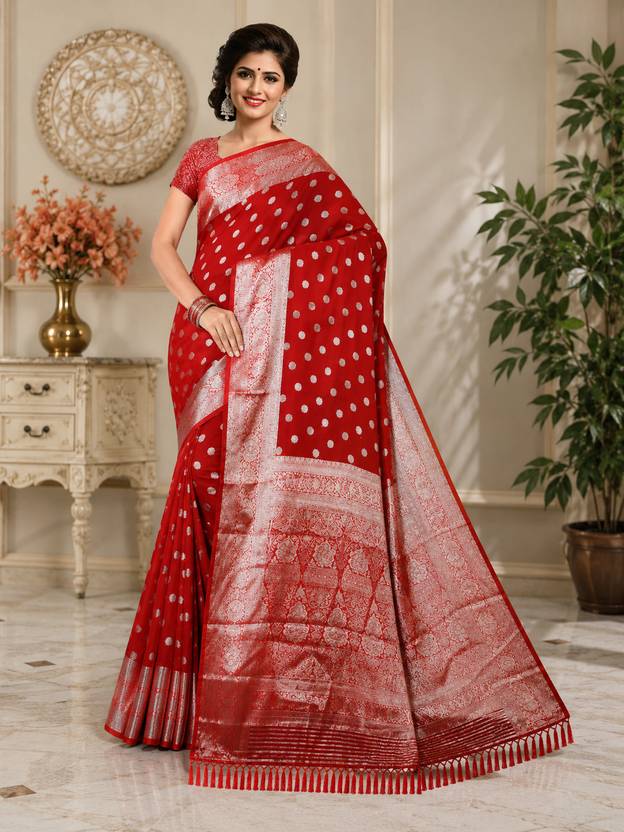 AACHCHHADAN Woven Bollywood Chiffon Saree