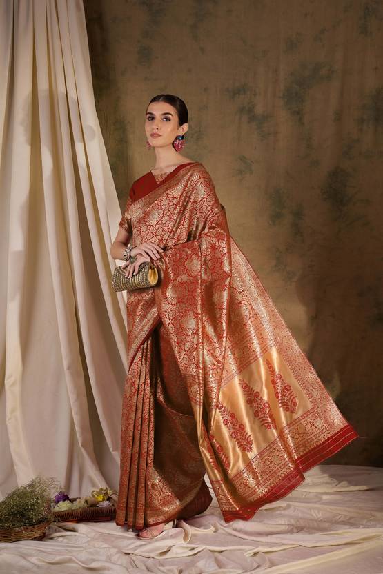 manvaa Embellished Banarasi Brocade Saree