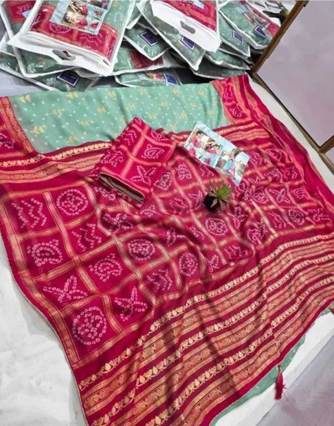 Zeel Creation Woven Bollywood Georgette Saree