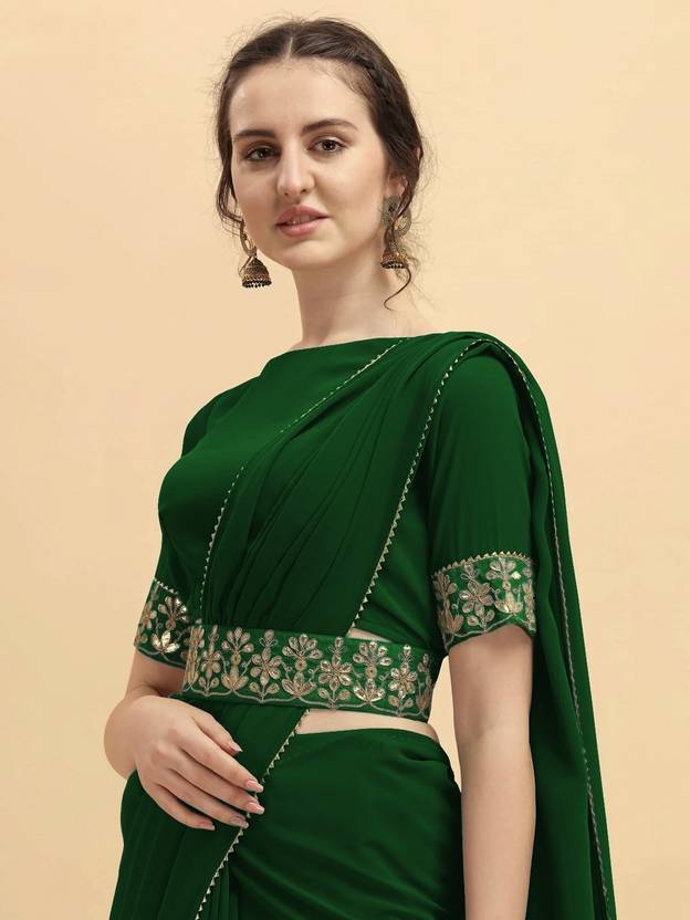SFCS Embellished Bollywood Georgette, Chiffon Saree