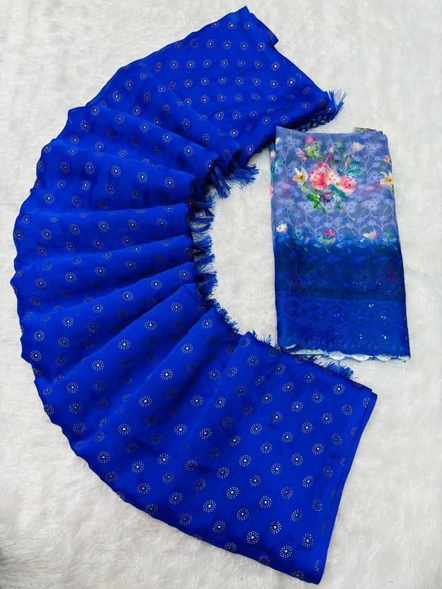 Tradivibe Dyed Bollywood Brasso Saree