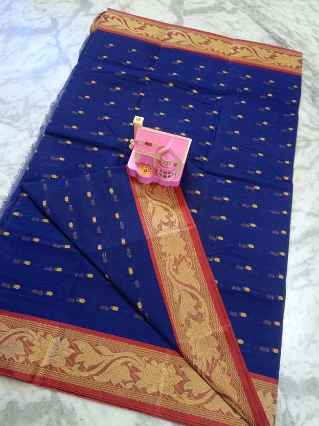 BDF Bikash Datta Fashion Woven, Printed Tant Pure Cotton Saree