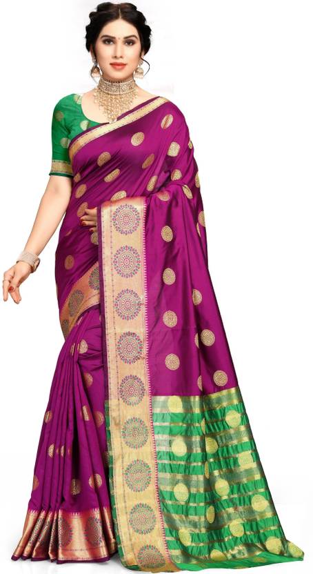 mitera Woven Banarasi Art Silk Saree