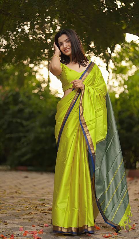 Umanta Art Woven Gadwal Cotton Silk Saree