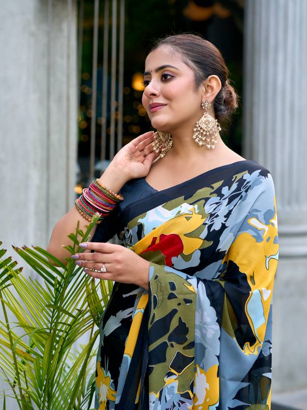 TTH Printed Bollywood Georgette Saree