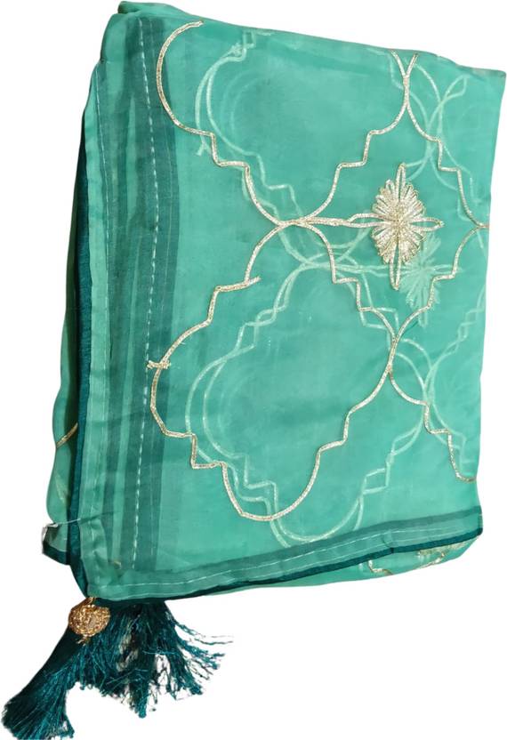 AACHCHHADAN Embroidered Bollywood Organza Saree