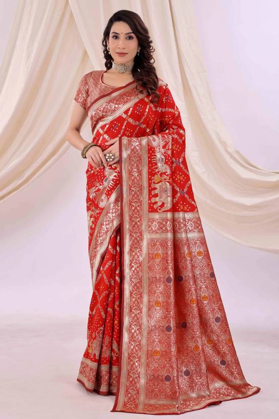 Yugaveeraa Woven Kanjivaram Pure Silk Saree