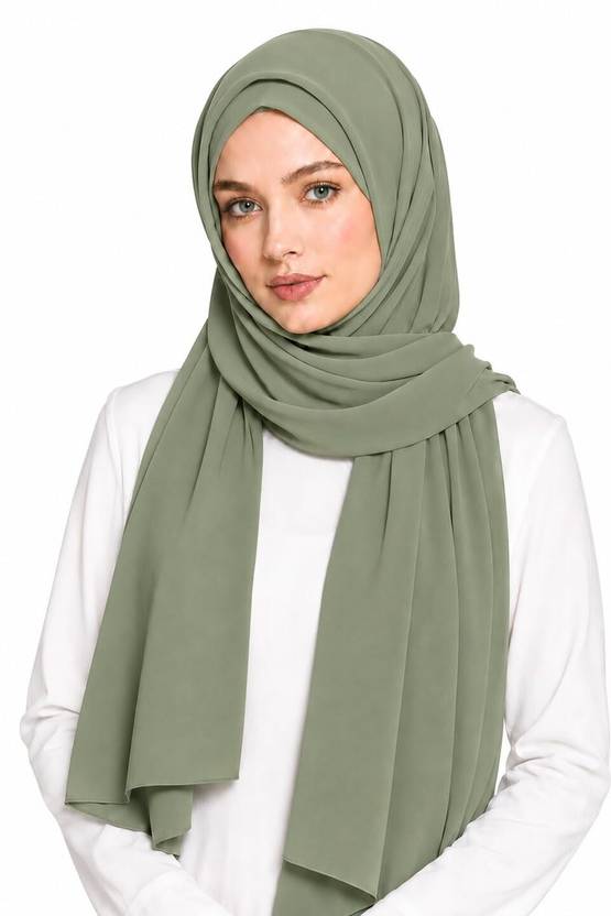 Brightonce Fashion Solid Georgette Women Scarf