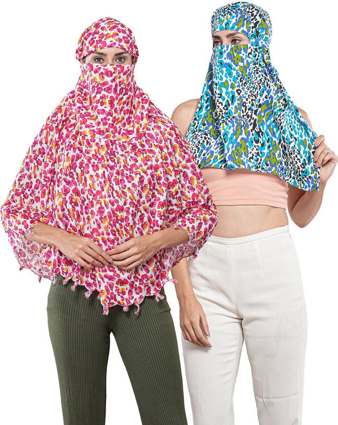 CrossKulture Floral Print Cotton Blend Women Multicolor Scarf