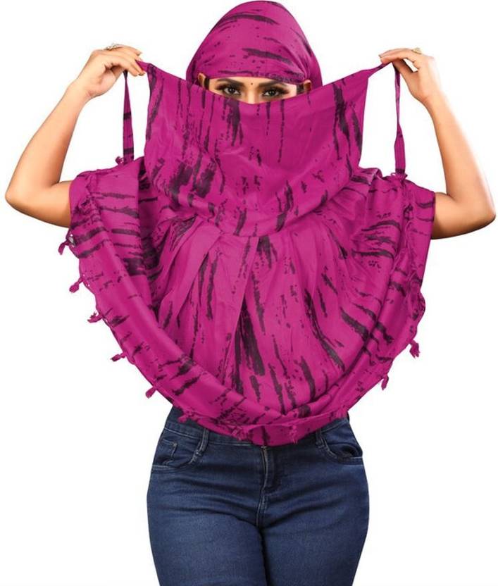 HOJIAX Printed Pure Cotton Women Multicolor Fancy Scarf