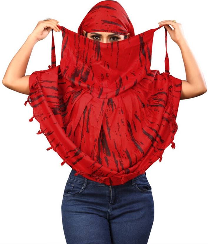 HOJIAX Printed Pure Cotton Women Multicolor Fancy Scarf